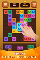 Triple Butterfly Match 3 combine Block Puzzle 25 screenshots 1