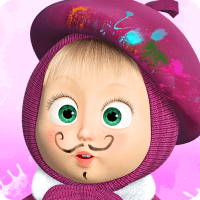 Masha and the Bear: Coloring  1.8.0 APK MOD (UNLOCK/Unlimited Money) Download