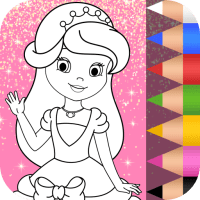 Princess Coloring Book Glitter & Girls Dress Up 1.8.6 APK MOD (UNLOCK/Unlimited Money) Download