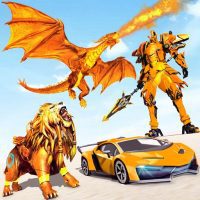 Royal Lion Robot Games- Dragon Robot Transform War 1.3 APK MOD (UNLOCK/Unlimited Money) Download
