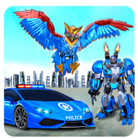 Flying Police Owl Robot Transform Car Robot Games 1.9 APK MOD (UNLOCK/Unlimited Money) Download