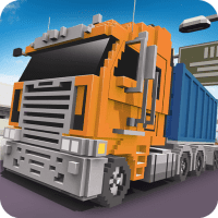 Blocky Truck Driver: Urban Transport  2.4 APK MOD (UNLOCK/Unlimited Money) Download