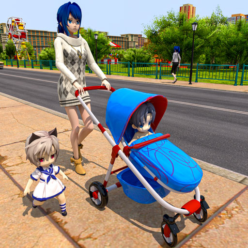 Anime Mother Twin Babies Life  2.3 APK MOD (UNLOCK/Unlimited Money) Download