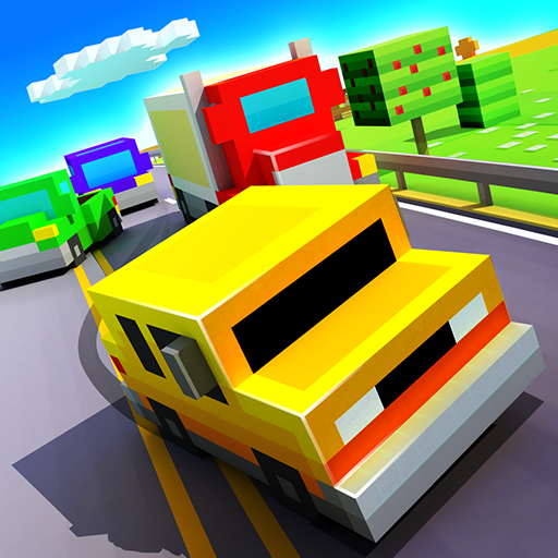 Blocky Highway: Traffic Racing  APK MOD (UNLOCK/Unlimited Money) Download
