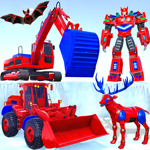 Snow Excavator Robot Car Games  82 APK MOD (UNLOCK/Unlimited Money) Download
