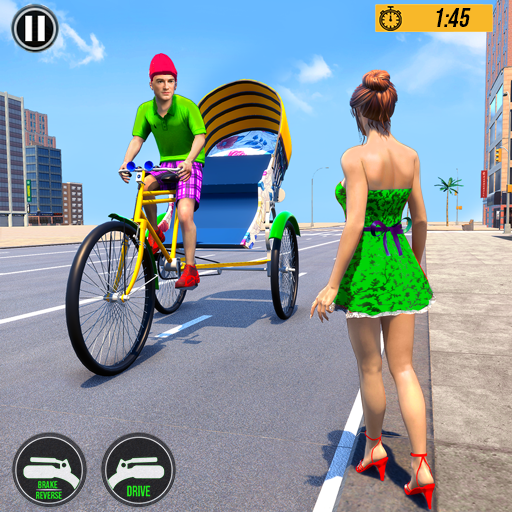 Bicycle Rickshaw Driving Games  3.0 APK MOD (UNLOCK/Unlimited Money) Download