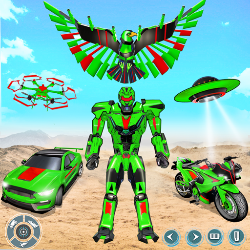 Flying Hawk Robot Kar Game  2.1.9 APK MOD (UNLOCK/Unlimited Money) Download