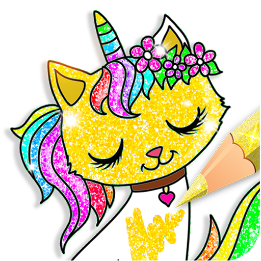 Glitter Kitty Cats Coloring  1.4 APK MOD (UNLOCK/Unlimited Money) Download