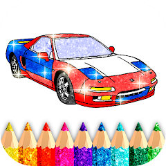 Car Coloring Game offline  APK MOD (UNLOCK/Unlimited Money) Download