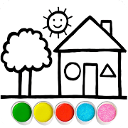 Glitter House coloring and drawing for Kids  1.6 APK MOD (UNLOCK/Unlimited Money) Download