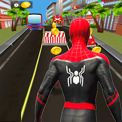 hero Spider Run superheroes  APK MOD (UNLOCK/Unlimited Money) Download
