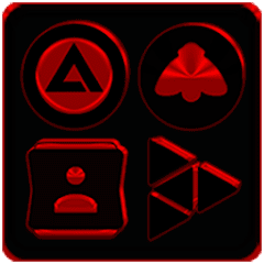 Black and Red Icon Pack  APK MOD (UNLOCK/Unlimited Money) Download