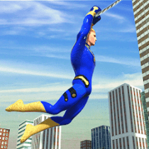 Flying Ninja Rope Hero Crime  APK MOD (UNLOCK/Unlimited Money) Download