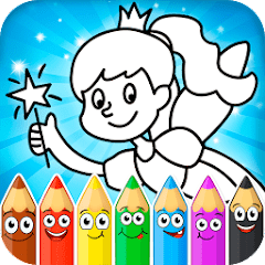 Princess coloring.  1.0.11 APK MOD (UNLOCK/Unlimited Money) Download