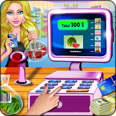 Super Market Cashier Game Fun  APK MOD (UNLOCK/Unlimited Money) Download