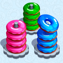 Donut Hoop Stack 3d Color Sort 1.2 APK MOD (UNLOCK/Unlimited Money) Download