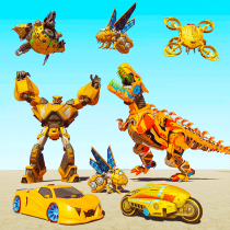 Flying Dino Robot Car Games 1.0.9 APK MOD (UNLOCK/Unlimited Money) Download