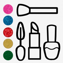 Glitter Makeup Tools Coloring 1.8 APK MOD (UNLOCK/Unlimited Money) Download