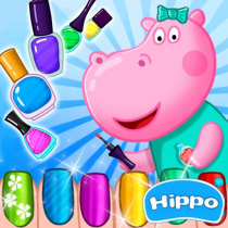 Hippo manicure: Game for girls  1.2.6 APK MOD (UNLOCK/Unlimited Money) Download