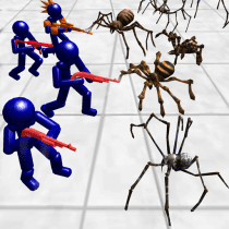 Stickman Spiders Battle Simula 1.14 APK MOD (UNLOCK/Unlimited Money) Download