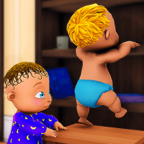 Twins Cute Baby Simulator Game  2.6 APK MOD (UNLOCK/Unlimited Money) Download