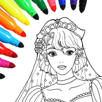 Princess Coloring:Drawing Game  1.341 APK MOD (UNLOCK/Unlimited Money) Download
