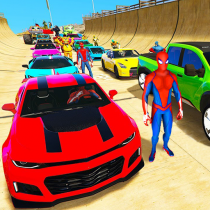 Superhero Car Stunt Racing 3D  1.6 APK MOD (UNLOCK/Unlimited Money) Download