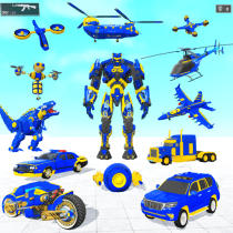 Dino Robot Police Car Games 3d 2.5 APK MOD (UNLOCK/Unlimited Money) Download
