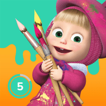 Masha and the Bear Colorings 1.3 APK MOD (UNLOCK/Unlimited Money) Download
